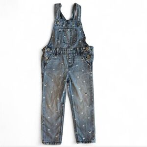 Gap Babygirls Size 3T Minnie Mouse Denim Overalls Blue Disney